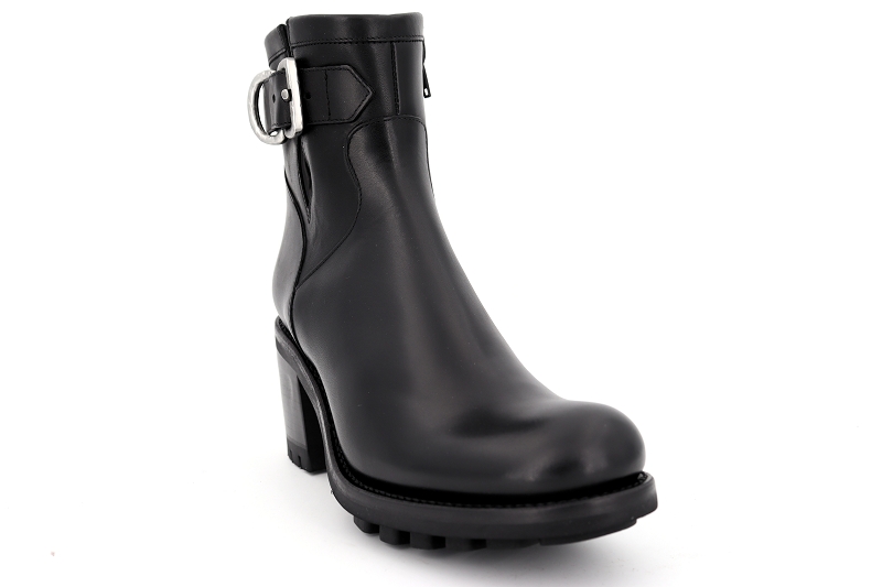 Free lance boots et bottines justy 7 small gero buckle noir7437001_2