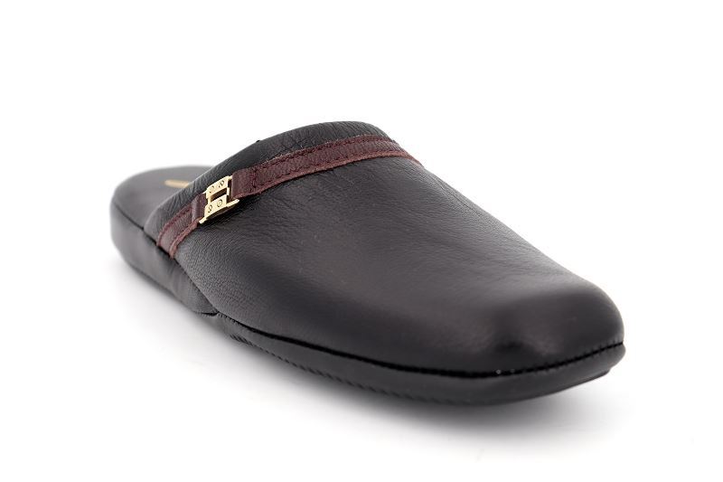 Erel chaussons pantoufles thomas noir7466201_2