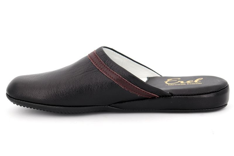 Erel chaussons pantoufles thomas noir7466201_3