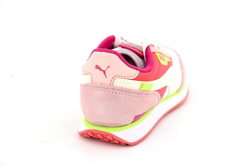 Puma  enf baskets future rider splash ps rose7474301_4