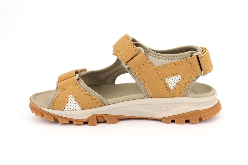 Timberland sandales nu pieds lincoln peak strap sandal marron7481201_3