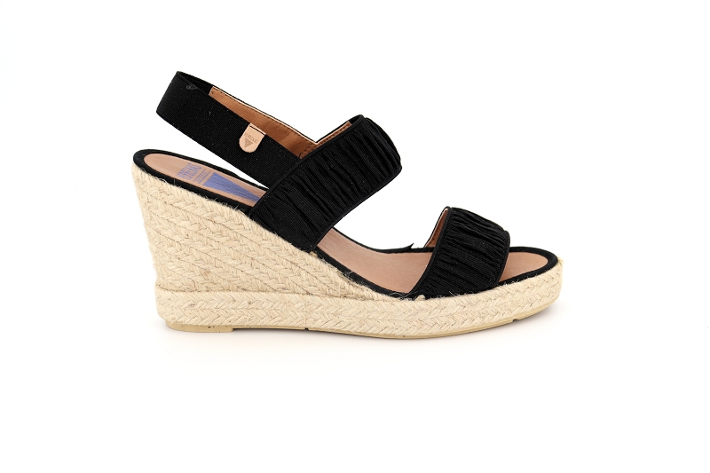 Verbenas chaussures espadrilles sade noir