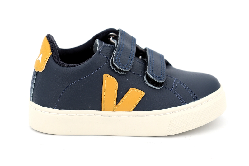 Veja  enf chaussures a scratch small esplar bleu