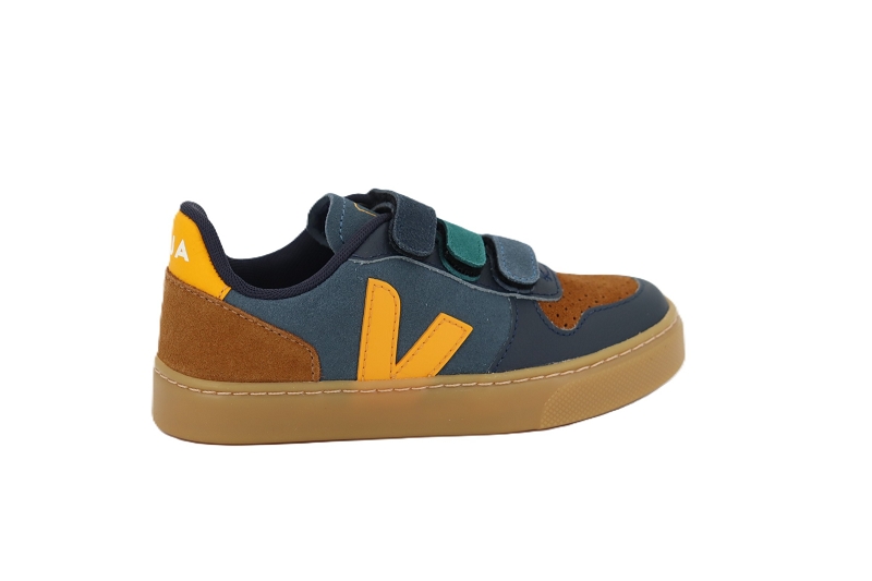 Veja  enf baskets small v10 bleu