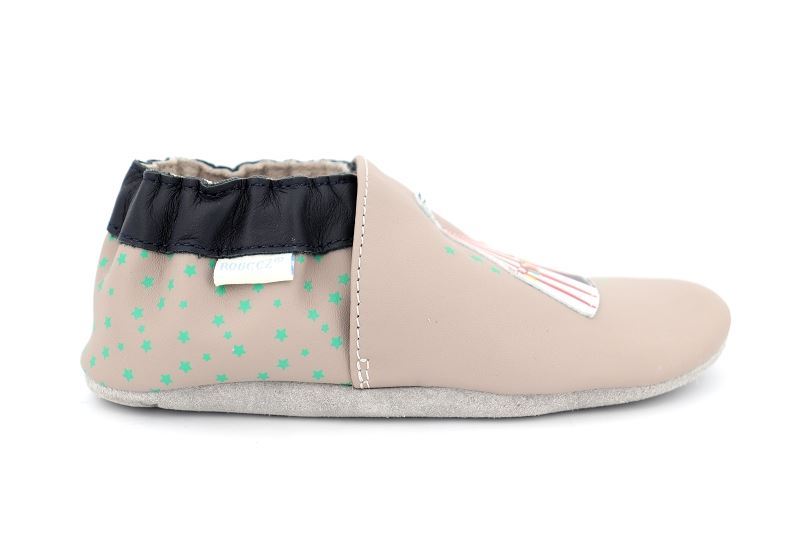 Robeez chaussons pantoufles lion circus gris