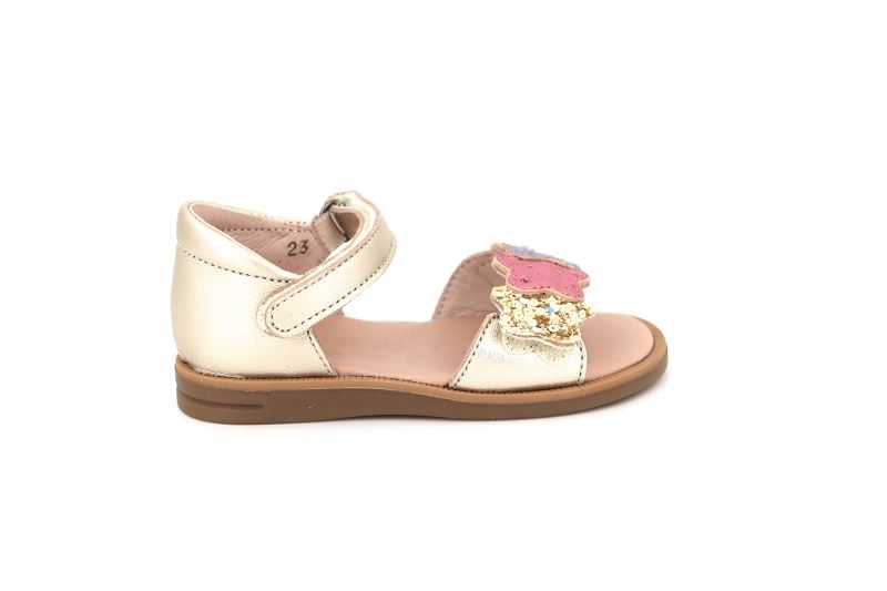 Acebos sandales nu pieds sosa dore