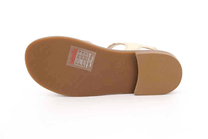 Beberlis sandales nu pieds panama dore7508201_5