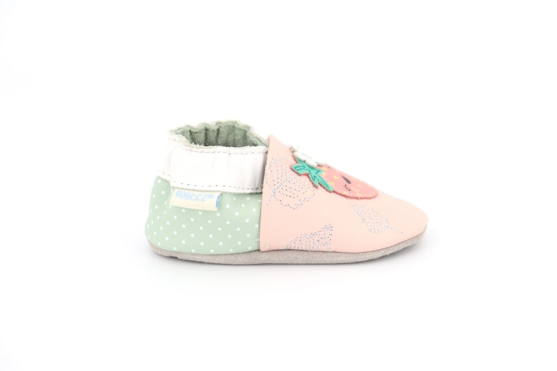 Robeez chaussons pantoufles fruits party rose