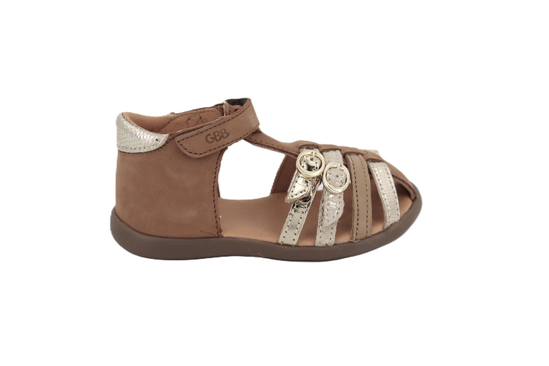Gbb sandales nu pieds babella marron