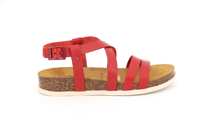 Kickers sandales nu pieds kick alice rouge