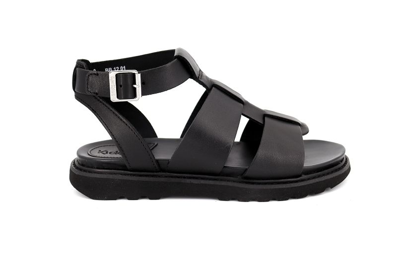 Kickers sandales nu pieds neorock noir