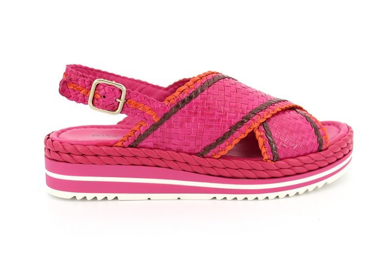 Pons quintana sandales nu pieds milanoda rose