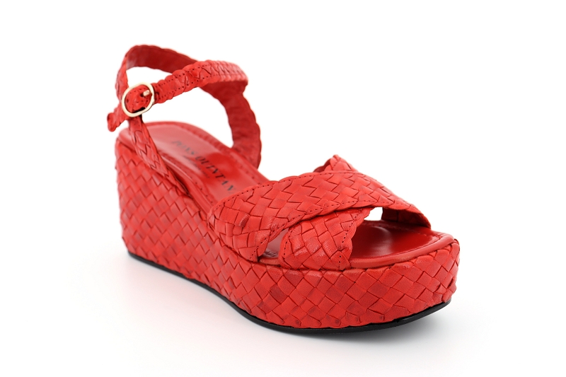 Pons quintana sandales nu pieds ankara rouge7523802_2