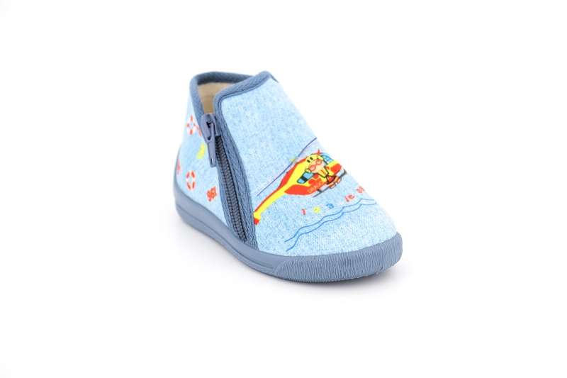 Bellamy pant chaussons pantoufles gaston bleu7526601_2