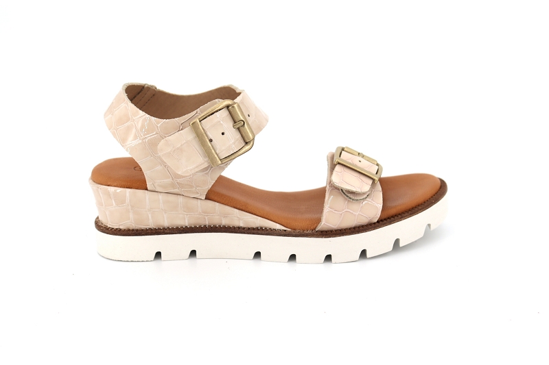 Coco abricot sandales nu pieds gaetan beige