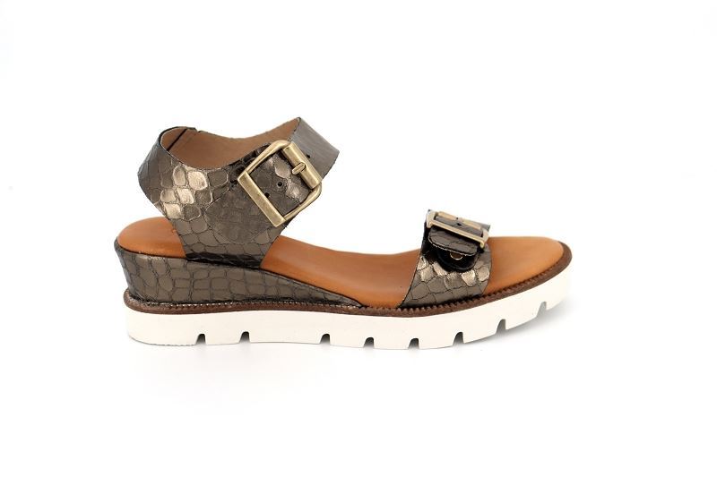 Coco abricot sandales nu pieds gaetan marron