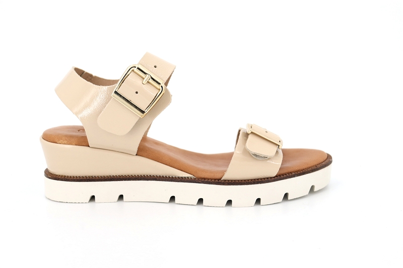 Coco abricot sandales nu pieds gaetan beige