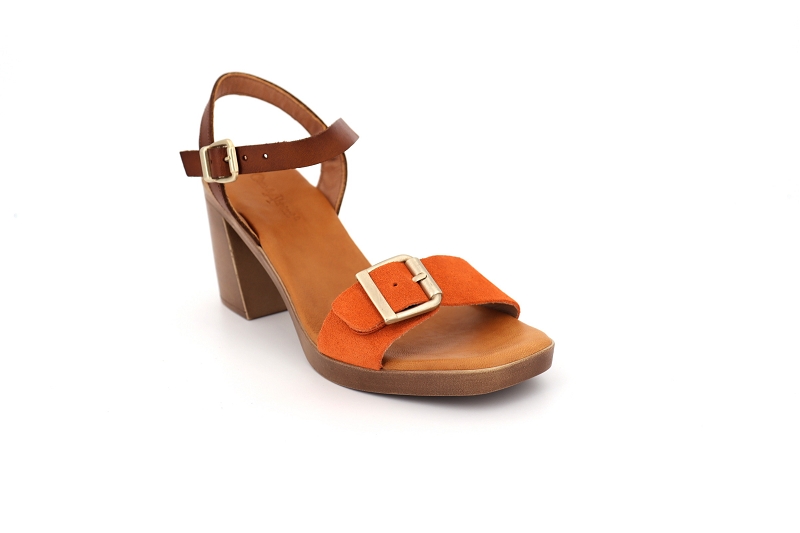 Coco abricot sandales nu pieds colmesnil orange7530402_2