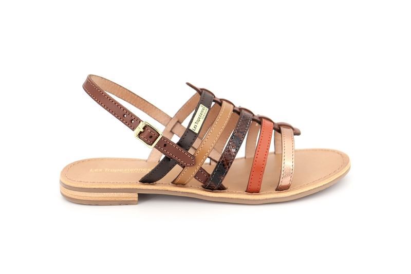 Les tropeziennes sandales nu pieds havanegum orange