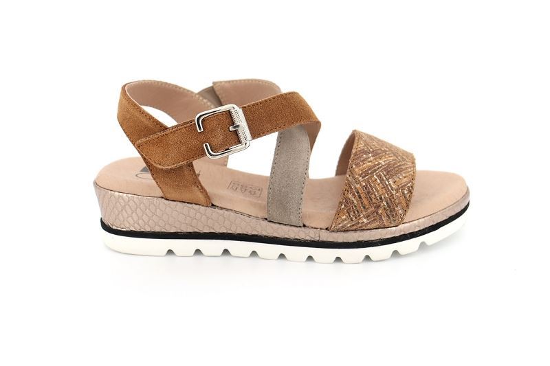 Geo reino sandales nu pieds magnific marron