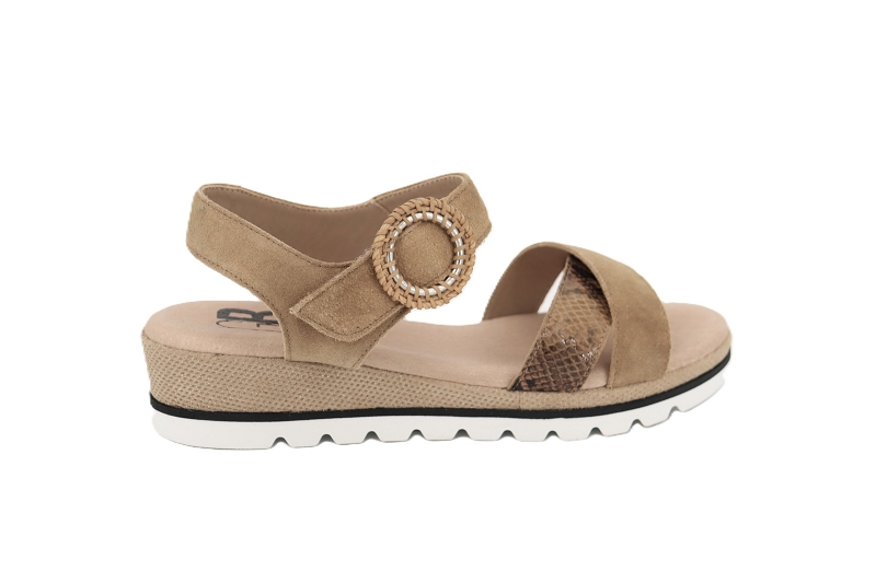 Geo reino sandales nu pieds magnabe beige