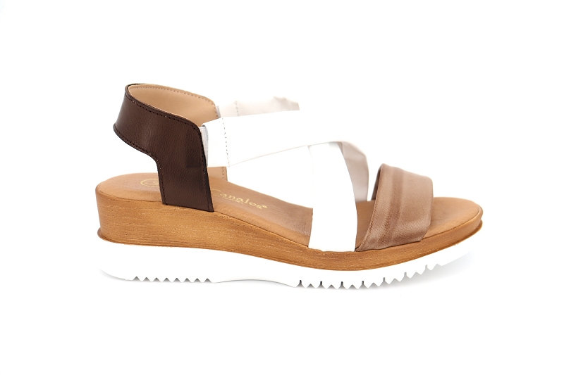 Lola canales sandales nu pieds fanny blanc