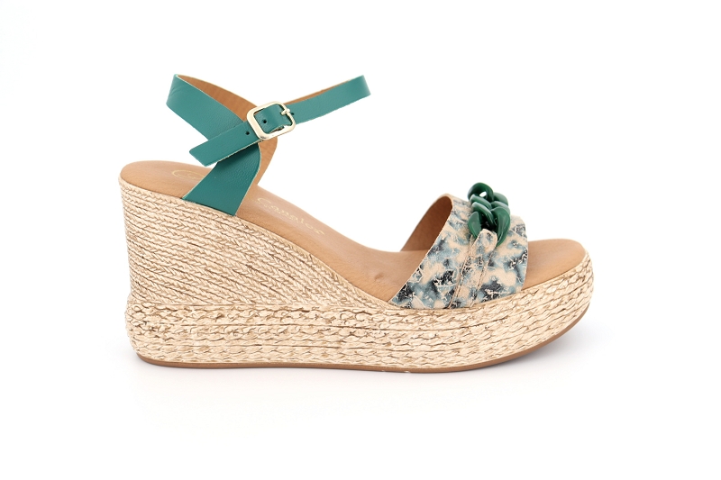 Lola canales chaussures espadrilles carole vert