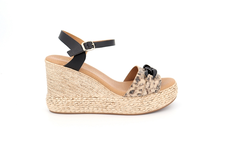 Lola canales sandales nu pieds carole noir