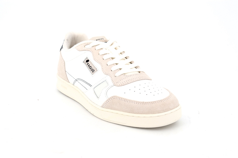 Faguo baskets commute leather suede blanc7569201_2
