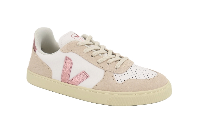 Veja  enf baskets small v10 laces blanc7570903_2