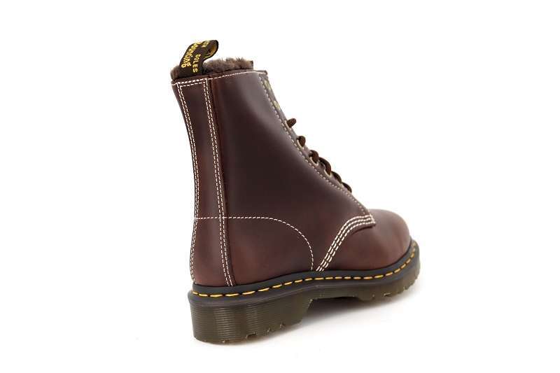 Doc martens boots et bottines 1460 serena marron7573501_4