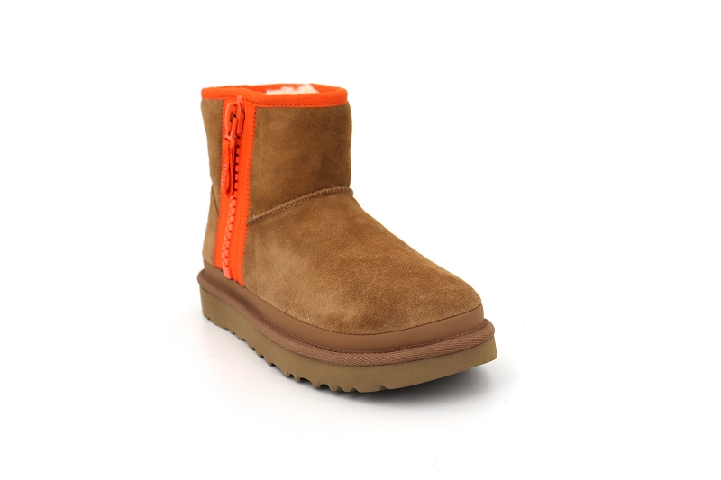 Ugg boots et bottines classic mini zipper tape marron7575701_2