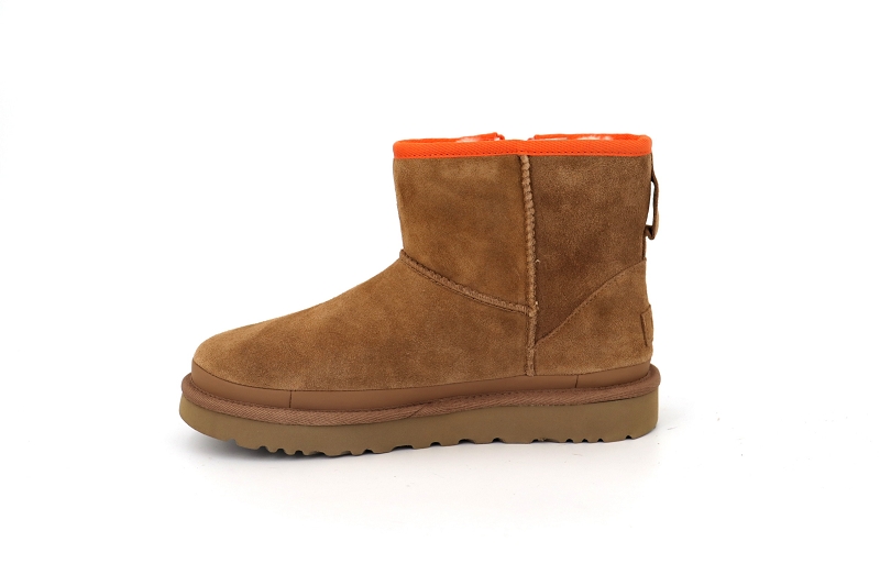 Ugg boots et bottines classic mini zipper tape marron7575701_3