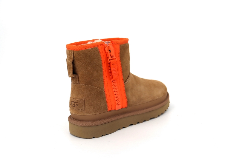 Ugg boots et bottines classic mini zipper tape marron7575701_4