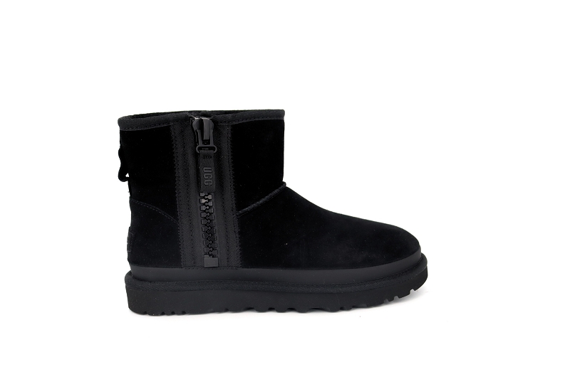 Ugg boots et bottines classic mini zipper tape noir