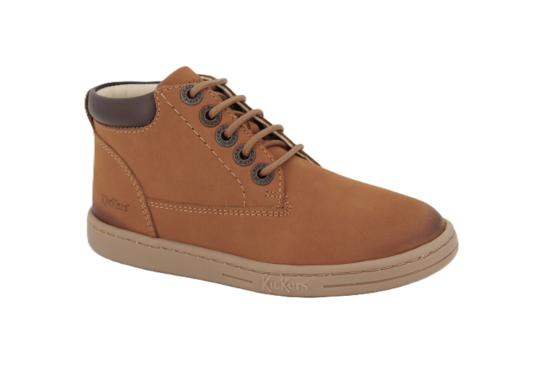 Kickers enf chaussures a lacets tackland marron7576403_2