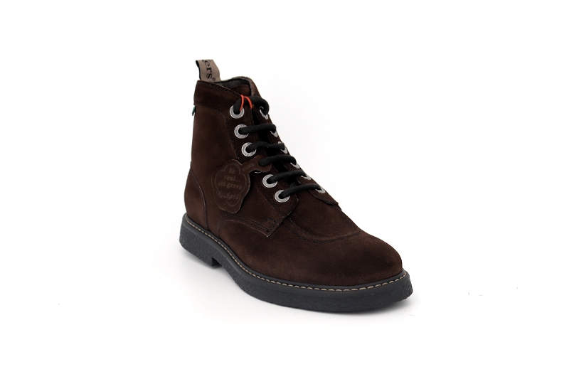 Kickers boots et bottines kick legendary marron7584002_2