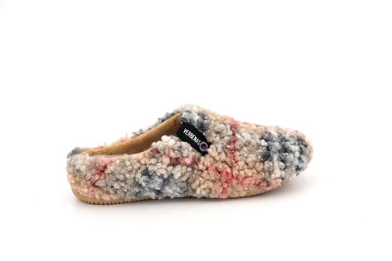 Verbenas chaussons pantoufles york plaid beige