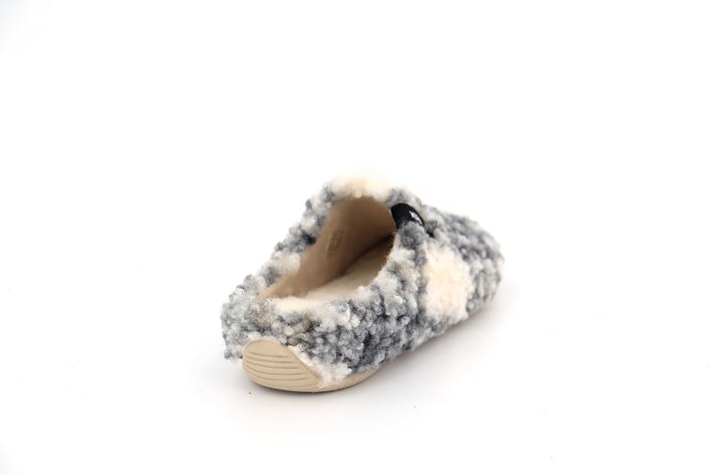 Verbenas chaussons pantoufles york plaid blanc7585302_4