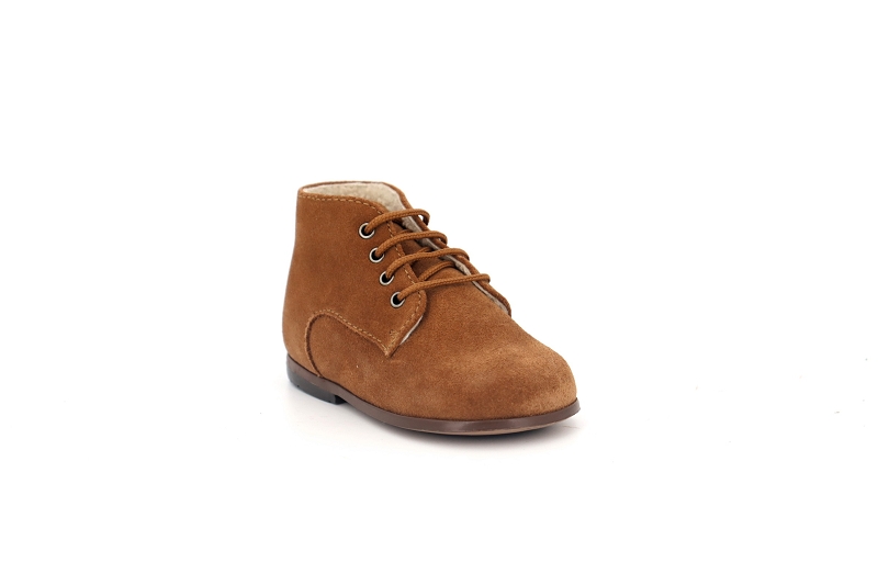 Beberlis chaussures a lacets adrien fourree marron7585701_2