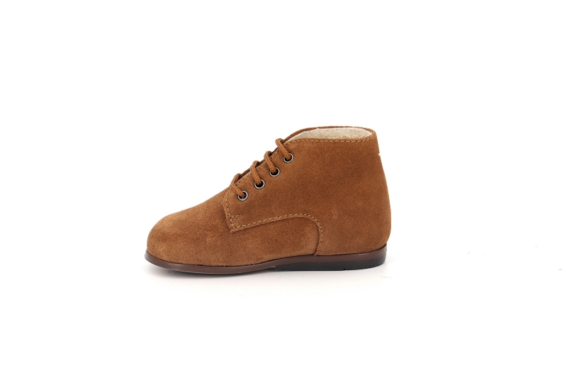 Beberlis chaussures a lacets adrien fourree marron7585701_3