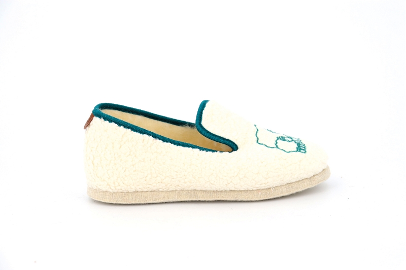 Chausse mouton chaussons pantoufles family blanc