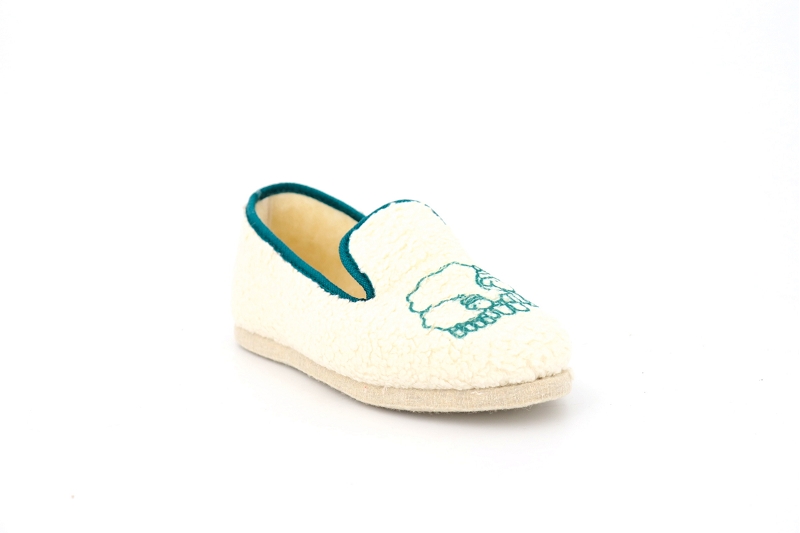 Chausse mouton chaussons pantoufles family blanc7617601_2