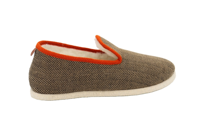 Chausse mouton chaussons pantoufles curtis marron