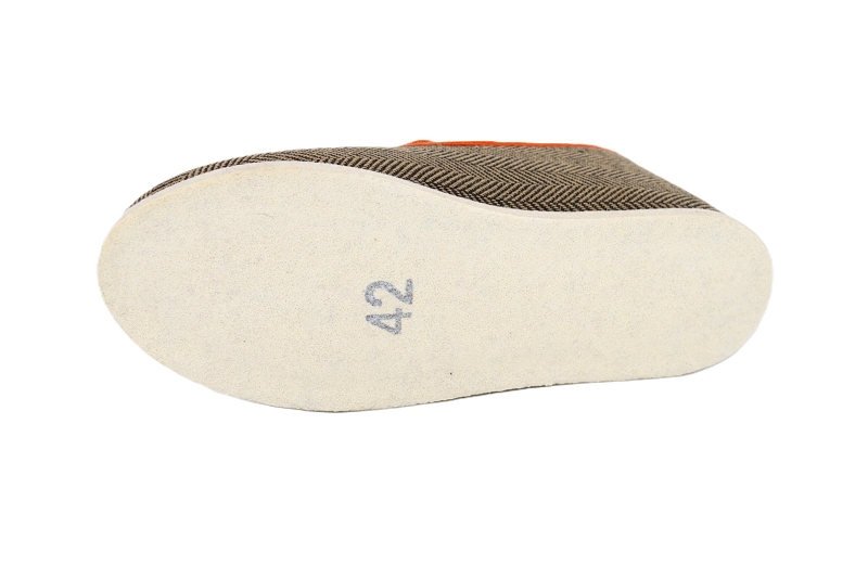 Chausse mouton chaussons pantoufles curtis marron7617802_5