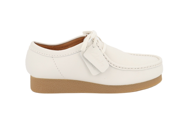 Clarks derbies wallabee evo blanc