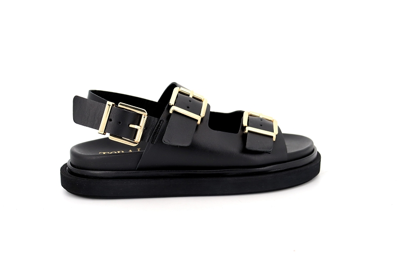 Toral sandales nu pieds renata noir