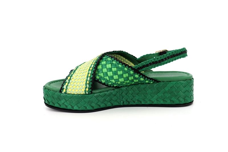 Pons quintana sandales nu pieds forli vert7651202_3