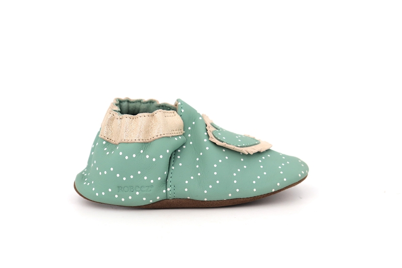Robeez chaussons pantoufles baby tiny heart vert