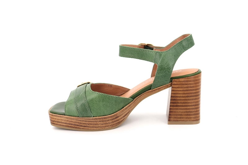 Emilie karston sandales nu pieds rose vert7665501_3